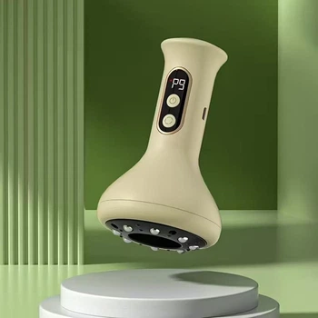 Акумуляторний вакуумний масажер Гуа Ша з 9 режимами, USB-зарядка, для шиї, плечей та спини