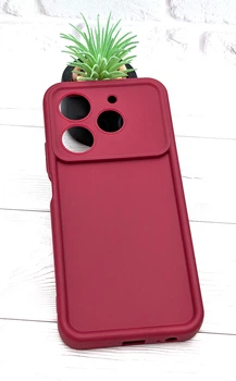 Чохол Shock Case для Tecno Pova 6 Neo бампер силіконовий колір бордовий