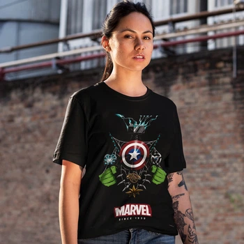 Футболка Marvel (Avengers Symbols) XL чорний