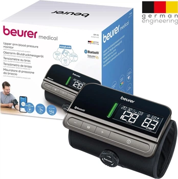 Тонометр Beurer BM 81 автоматический плечевой с большим дисплеем и с bluetooth