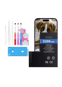 Усиленный аккумулятор для iPhone 14 Pro Max 5200 mAh с набором для установки комбинированный Amazon