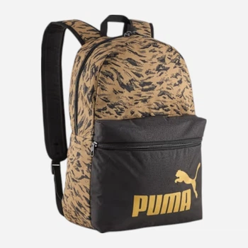 Рюкзак спортивный 22 л вмещает формат А4 Puma Phase Essentials 09116907 Black-Gold No.1 Logo (4069162047045)