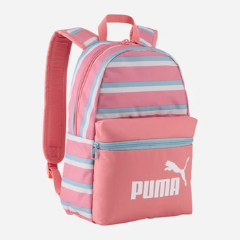 Рюкзак спортивний 13 л вміщує формат А4 Puma Kids 09132411 Wild Pink-Stripes AOP (4069162002525)