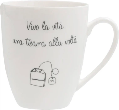 Кухоль для чаю La Porcellana Bianca Gli Onesti Buongiorno порцеляна 450 мл (U10259123A83)