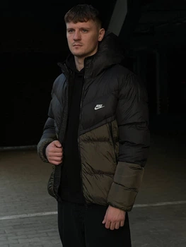 Пуховик Чоловічий Storm-Fit для зими водовідштовхувальний хакі XL