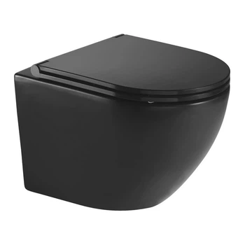 Унитаз подвесной IMPRESE LESNA i11546 black, черный
