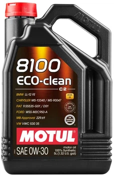 Моторна олива Motul 8100 Eco-clean 0W-30 5 л (102889) (868051)