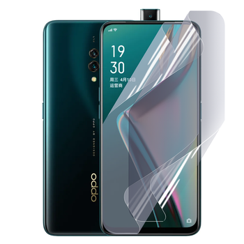 Антишпион приватная плёнка гидрогелевая для смартфона Oppo K3 противоударная прозрачная