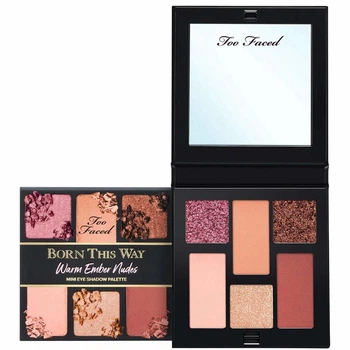 Мини-палетка теней Too Faced Born This Way Warm Ember Nudes Eye Shadow Palette 5.7 g Mini