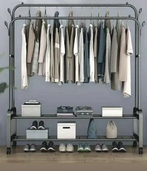 Подвійна стійка-вішак для одягу та полиці взуття Loft Rack підлогова