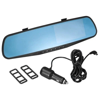 Зеркало-регистратор с одной камерой LCD DVR 138e 4,3 30 кад/сек 1080р Full HD с микрофоном, сенсором удара и динамиком