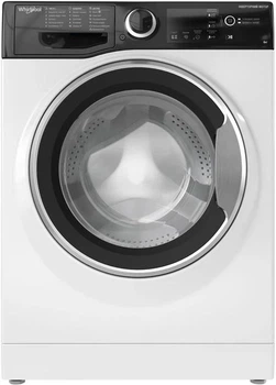 Стиральная машина Whirlpool WRBSB 6228 B UA, фронтальная, узкая, 6 кг, 1200, класс С/A/B, 42,5 см, 16 программ, дисплей, инвертор, белый с черным люком