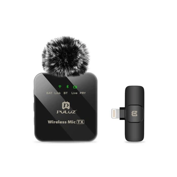 Микрофон Puluz для iPhone/iPad 8-контактний приймач Black (PU645B)