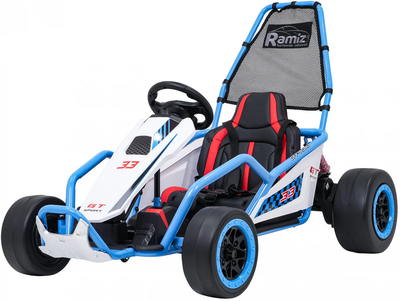 Електромобіль для дітей Gokart Tornado з функцією дрифту 1-місний Синій (5903864977608)