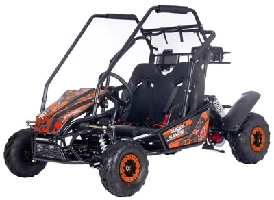 Електромобіль для дітей Buggy Spalinowy Lucky Seven Lift 2-місний Помаранчевий (5903864983968)