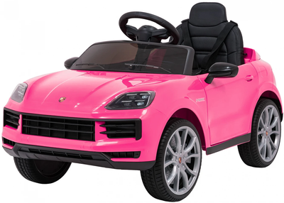 Електромобіль для дітей Porsche Cayenne 1-місний Рожевий (5903864988307)