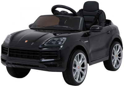 Електромобіль для дітей Porsche Cayenne 1-місний Чорний (5903864988345)
