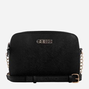 Сумка крос-боді через плече жіноча зі штучної шкіри маленька Guess 14853162 Чорна (198659010355)