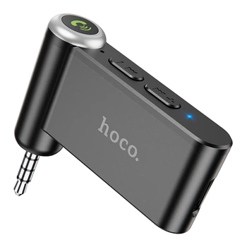 FM-трансмітер Hoco E58 AUX Receiver/Bluetooth 5.0/Battery 140mAh Чорний