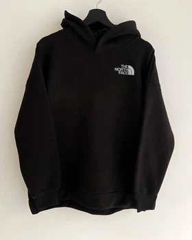 Чоловіче зимне худі The North Face оверсайз S чорний (H3)