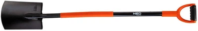 Лопата штикова пряма, руків'я металеве D-подібне, 125см, 2.12кг Neo Tools 000326722