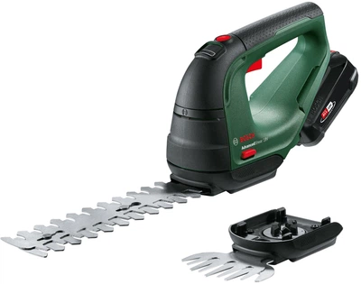 Ножницы для травы аккумуляторные AdvancedShear 18V-10 + насадка кусторез 10/20см шаг реза 8мм 1xP Bosch (2000003263929)