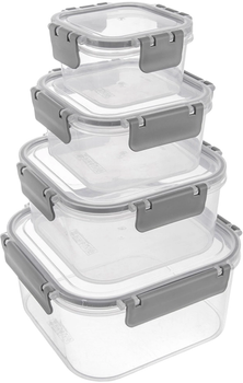 Набір контейнерів для їжі Orion пластикові 4 шт (8681317006538)