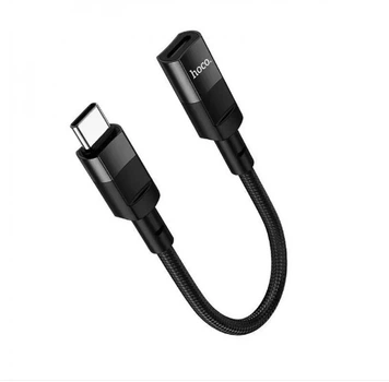 Кабель Hoco U107 Type-C male to Lightning female adapter cable (L-0.1m) Чорний