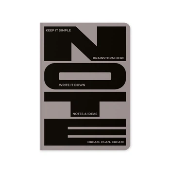 Блокнот в крапку «Notes & Ideas» сірий