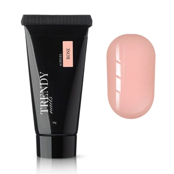 Акригель Trendy Nails для наращивания ногтей Rose Hema Tpo Free 30 г
