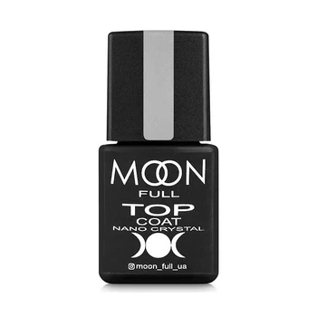 Топ Moon Full для гель лака в баночке Nano Crystal Top Coat стойкий к царапинам 8 мл