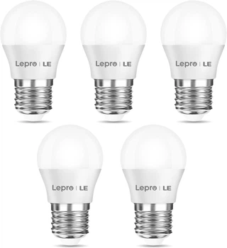 Набір LED ламп Lepro E27 G45 (5 шт.) — 2.5W 250Lm 2700K Теплий білий