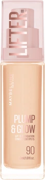 Тональний крем Maybelline New York Lifter Plump & Glow Foundation SPF15 відтінок 90 30 мл (3600531716219)