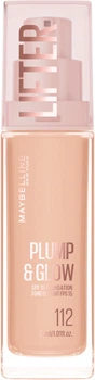 Тональний крем Maybelline New York Lifter Plump & Glow Foundation SPF15 відтінок 112 30 мл (3600531716240)