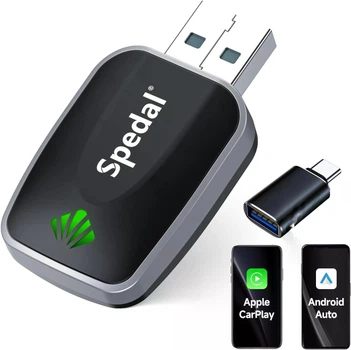 Адаптер беспроводной для авто с Apple CarPlay и Android Auto USB 5G WiFi Bluetooth