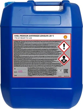 Антифриз Shell Premium Antifreeze Longlife 774 D-F (G12+) Ready to use 20 л