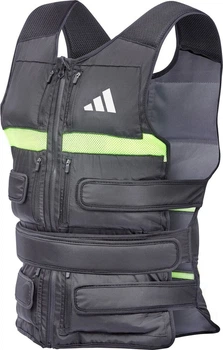 Жилет с регулируемым весом Adidas Performance Adjustable Weight Vest ADWT-12637-NL 10 кг Черно-зеленый (885652018647)