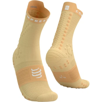 Носки компрессионные высокие Compressport Pro Racing Socks V4.0 Trail Impala/buff orange M (100081371)