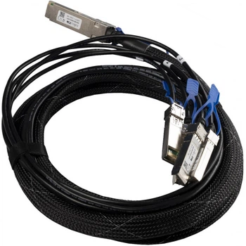 Кабель Mikrotik break-out 100G QSFP28 to 4 x 25G SFP28 or 40G QSFP+ to 10G SFP+ 3m Black (XQ+BC0003-XS+)