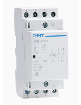 Контактор CHINT NCH8-25/40 220V,25А, 16kW, 4NO, на DIN-рейку, 85*65,5*36мм