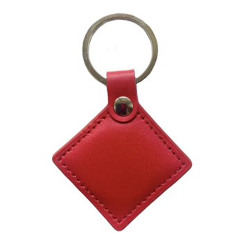 Бесконтактный брелок IC MIFARE 13,56 МГц(MF-Leather ) в кожаном чехле, цвет красный