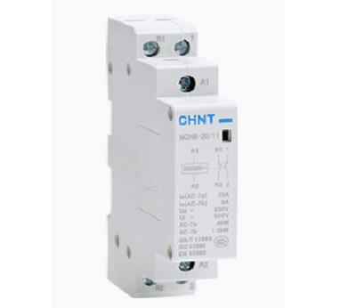 Контактор CHINT NCH8-20/11 220V,20А, 4kW, 1NC+1NO, на DIN-рейку, 85*65,5*18мм