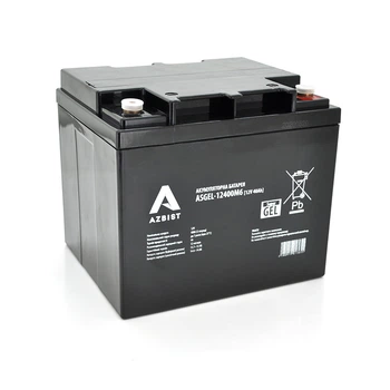 Аккумуляторная батарея AZBIST Super GEL ASGEL-12400M6 12V 40Ah Black Case