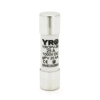 Плавкий предохранитель YROPV-30, 20-25A, 1000Vdc, 10×38mm, постоянное напряжение, 20 штук в упаковке, цена за