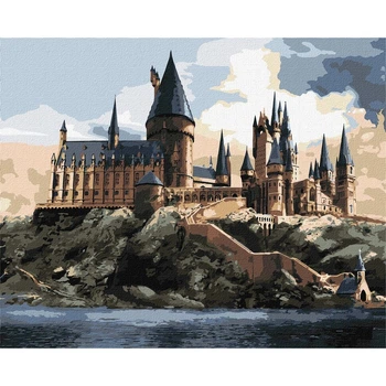 Картина по номерам Идейка Harry Potter. Хогвартс днем ©Warner Bros, 40x50 см (KHO6432)
