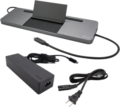 Stacja dokująca i-tec USB-C Metal Ergonomic 4K 3x Display Docking Station Silver (C31FLATPRO100)