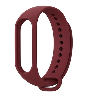 Ремінець для Xiaomi Mi Band 3/4 силіконовий, браслет для фітнес-трекера, Burgundy