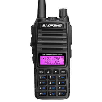 Портативная тактическая Рация + Гарнитура Baofeng UV-82 5W двухдиапазонная VHF136-174/UHF400-520 МГц (18836)