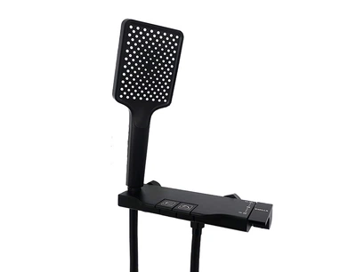 Змішувач для душової кабіни MILLZ чорний MRS-AL-E3(Black) 1/10
