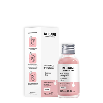 Засіб проти прищів точковий підсушуючий Re.Care Anti-Pimple Drying Lotion, 10 мл